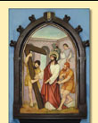 Stacja II. Pan Jezus bierze krzyż na swoje ramiona