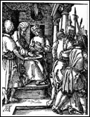 Pasja wg Albrechta Dürera. Piłat umywa ręce