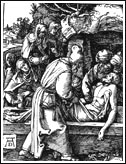 Pasja wg Albrechta Dürera. Złożenie do grobu 