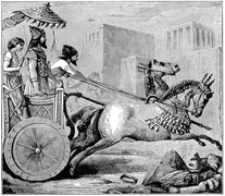 Cyrus Wielki na rydwanie