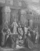 Cyrus Wielki zwraca Żydom naczynia zagrabione przez Babilończyków ze Świątyni w Jerozolimie